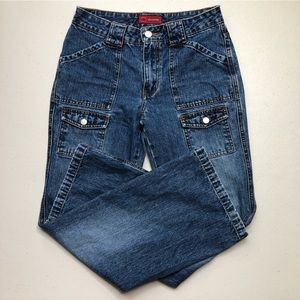 Arizona Jeans Wide Leg Pockets Denim 16 (Slim)